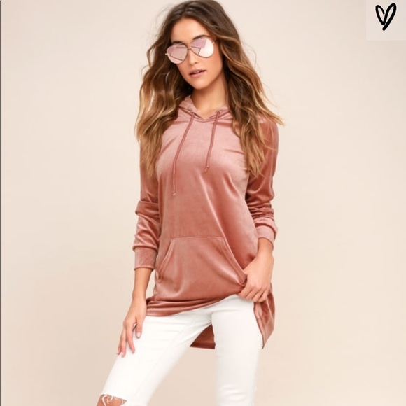 Lulus Tops - {NWT} Lulu’s Melrose Blush Pink Hoodie